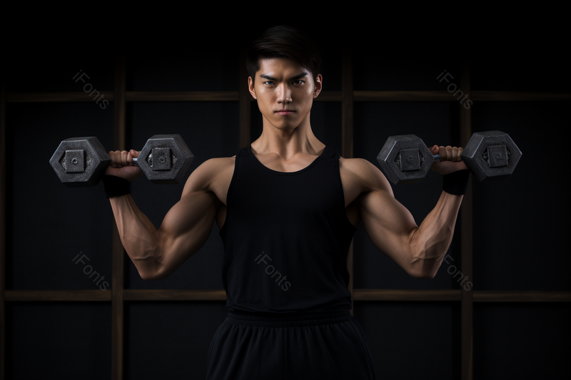 健身男性哑铃训练,高清,摄影图,摄影图片,图片大全,摄影图免费下载